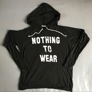 SOLD ON M / Nothing to Wear Hooded Shirt - L